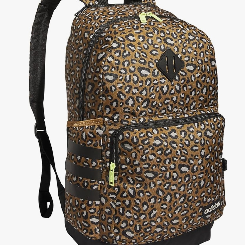 Adidas Men's Brown and Black Leopard Backpack